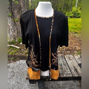 SECRET VINTAGE TOP WITH JACKET WOMENS LARGE